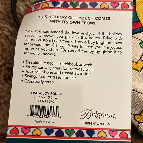 NWT Brighton Love &. Joy Pouch - Picture 3 of 6